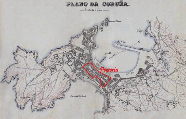 Plano da Coruña